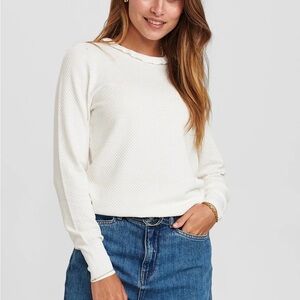 Numph Nucarson High Neck Sweater Cloud Dancer Ivory size L